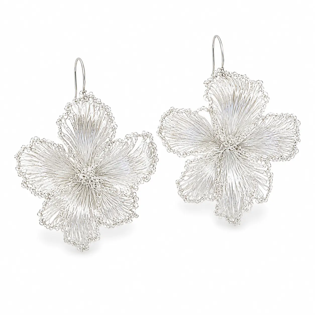 OREYNE Botanical White Musk Mallow Earrings