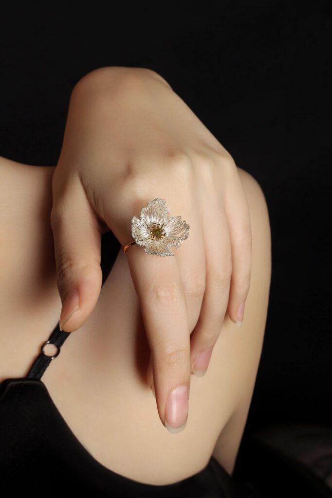 Tried Making This Flower into a Ring