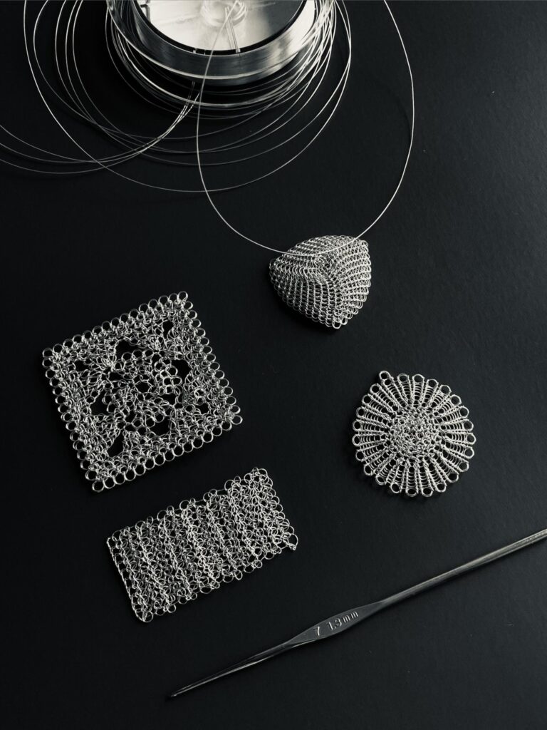 A Few Wire Crochet Samples