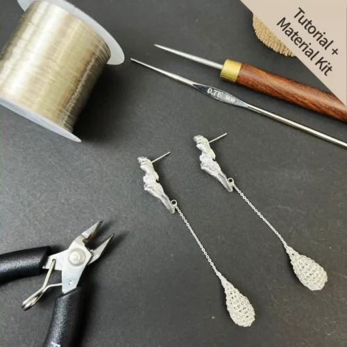 Botanical Dewdrop Bud Drop Earrings (Tutorial + Material Kit)