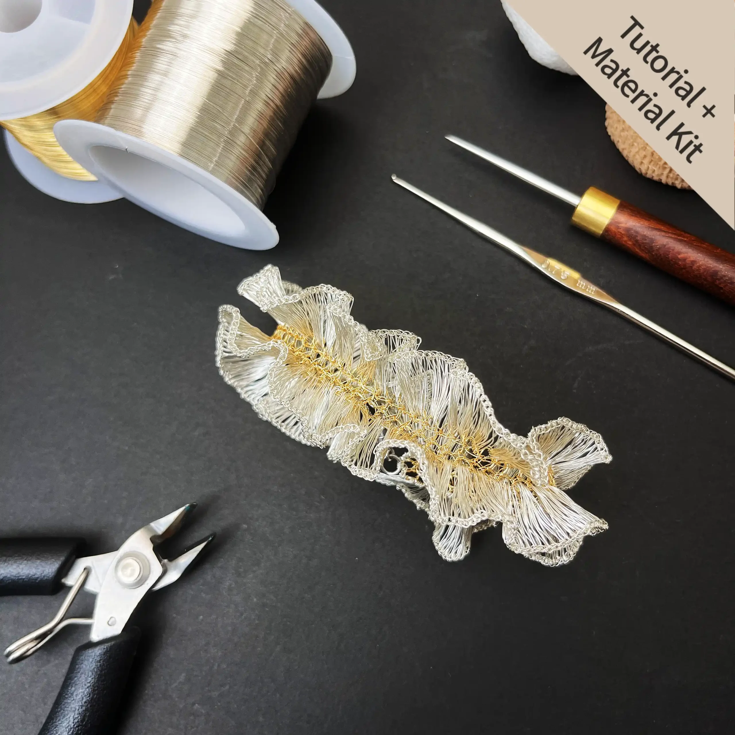 Botanical Maidenhair Fern Bracelet (Tutorial + Material Kit)