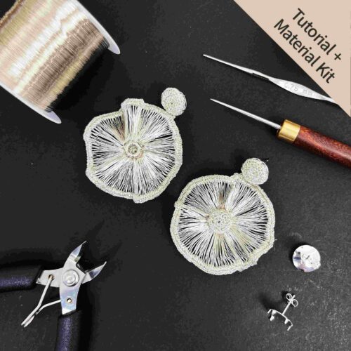 Botanical Radiant Bloom Statement Earrings (Tutorial + Material Kit)