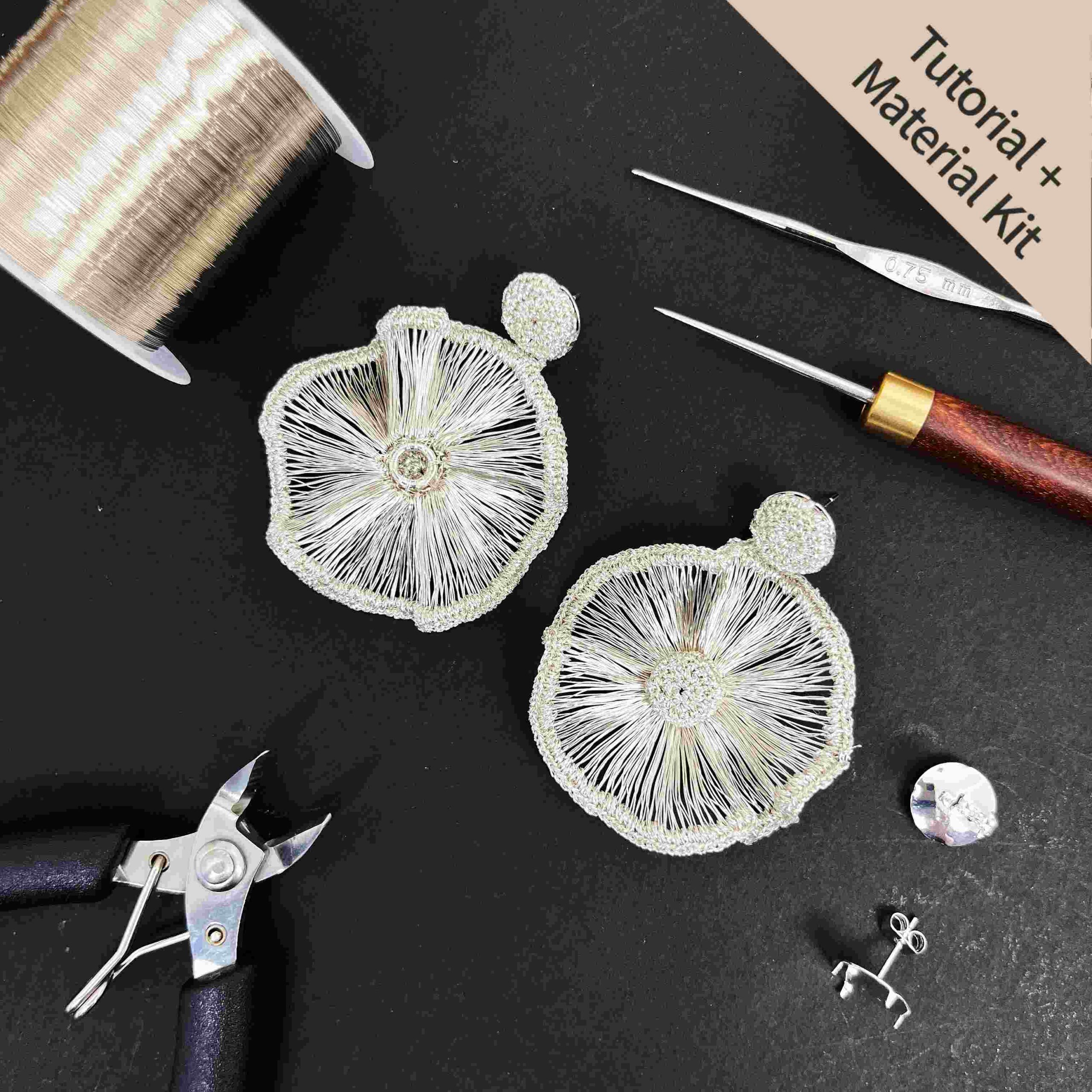 Botanical Radiant Bloom Statement Earrings (Tutorial + Material Kit)