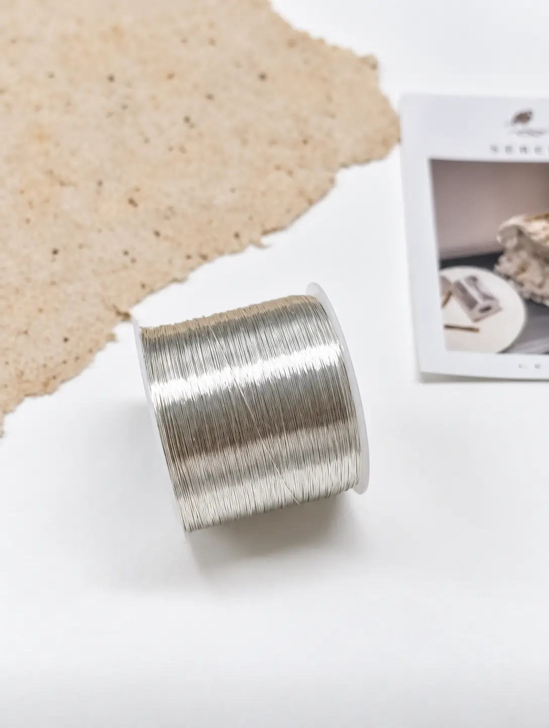 Fine silver-plated copper wire used in the making of OREYNE jewelry
