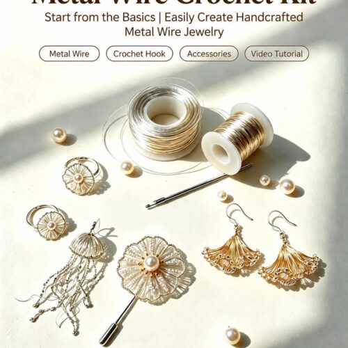 9-in-1 Beginner Wire Crochet Jewelry Kit โ Video Tutorials & Materials