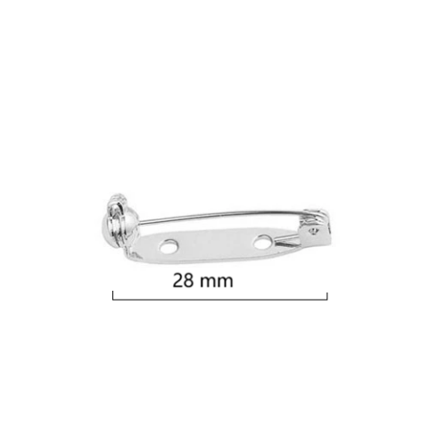28 mm Brooch Safety Pins · 5 Pieces